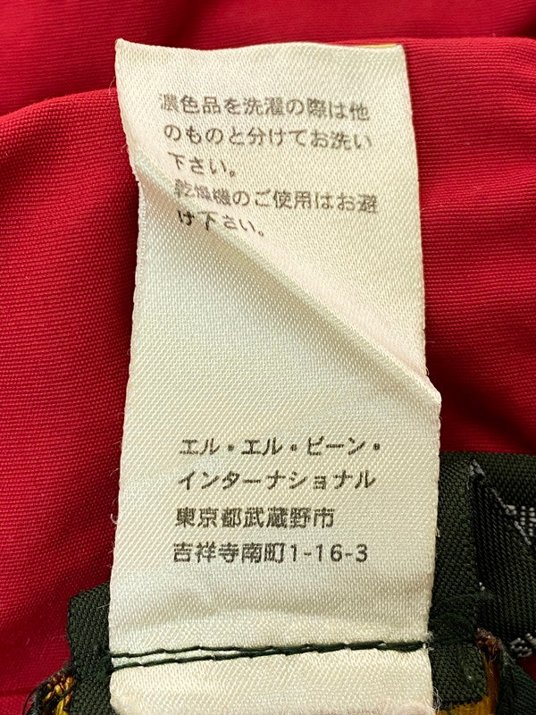 【現状渡し品】【メンズ】 L.L.Bean エルエルビーン 0AM47 ANORAK PARKA アノラックパーカー 144-260408-zi-12-min サイズ：S カラー：レッド 万代Net店