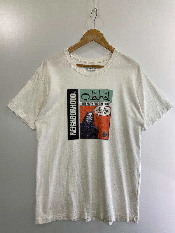 【中古品】【メンズ】 NEIGHBORHOOD ネイバーフッド TABLOID-2 C-TEE.SS ショートスリーブTシャツ 半袖Tシャツ トップス 142-240722-yn-08-min サイズ：M カラー：ホワイト 万代Net店