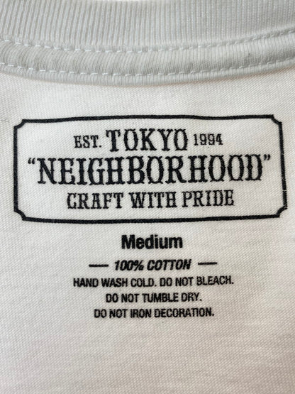 【中古品】【メンズ】 NEIGHBORHOOD ネイバーフッド TABLOID-2 C-TEE.SS ショートスリーブTシャツ 半袖Tシャツ トップス 142-240722-yn-08-min サイズ：M カラー：ホワイト 万代Net店