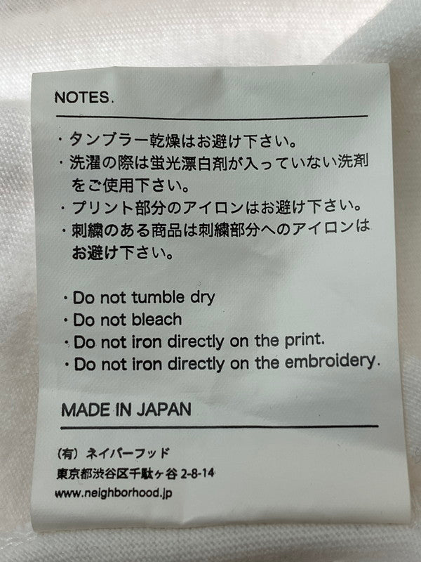 【中古品】【メンズ】 NEIGHBORHOOD ネイバーフッド TABLOID-2 C-TEE.SS ショートスリーブTシャツ 半袖Tシャツ トップス 142-240722-yn-08-min サイズ：M カラー：ホワイト 万代Net店