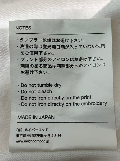 【中古品】【メンズ】 NEIGHBORHOOD ネイバーフッド TABLOID-2 C-TEE.SS ショートスリーブTシャツ 半袖Tシャツ トップス 142-240722-yn-08-min サイズ：M カラー：ホワイト 万代Net店