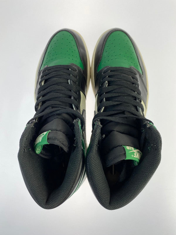 【中古品】【メンズ】 NIKE ナイキ AIR JORDAN 1 RETRO HIGH OG 555088-302 エア ジョーダン 1 レトロ ハイ オージー スニーカー 靴 160-240412-yn-14-min サイズ：28.0cm US10 カラー：PINE GREEN/BLACK-SAIL 万代Net店