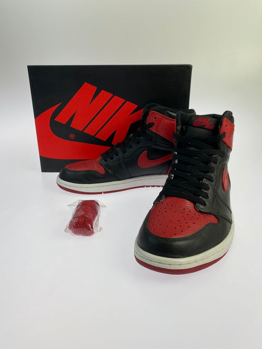 【中古品】【メンズ】 NIKE ナイキ AIR JORDAN 1 RETRO HIGH OG 555088-001 エアジョーダン 1 レトロ ハイ オージー スニーカー 靴 160-240412-yn-07-min サイズ：27.0cm US9 カラー：BLACK/VARSITY RED-WHITE 万代Net店