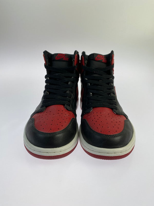 【中古品】【メンズ】 NIKE ナイキ AIR JORDAN 1 RETRO HIGH OG 555088-001 エアジョーダン 1 レトロ ハイ オージー スニーカー 靴 160-240412-yn-07-min サイズ：27.0cm US9 カラー：BLACK/VARSITY RED-WHITE 万代Net店