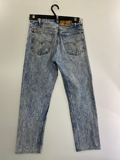 【中古品】【メンズ】 Levi's リーバイス DENIM PANTS ケミカルウォッシュ デニムパンツ オレンジタブボトムス 157-240416-yn-21-min サイズ：W30/L34 カラー：ライトブルー 万代Net店