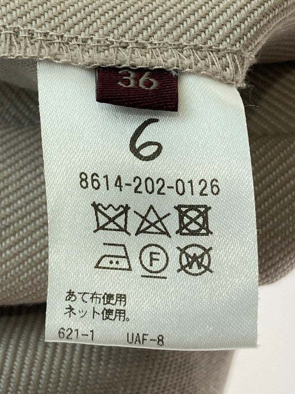 【中古品】【レディース】 6 ROKU BEAUTY&YOUTH TUCK PANTS 8614-202-0126 ロク ビューティーアンドユース トラックパンツ ボトムス 172-240430-yn-17-min サイズ：36 カラー：ベージュ 万代Net店