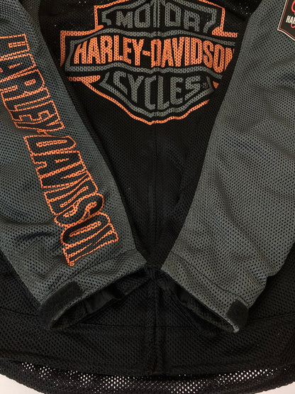 【中古品】【メンズ】 HARLEY DAVIDSON ハーレーダビッドソン BAR & SHIELD LOGO MESH JACKET 98233-13VM メッシュジャケット ライトアウター 145-240409-yn-07-min サイズ：M カラー：ブラック/グレー 万代Net店