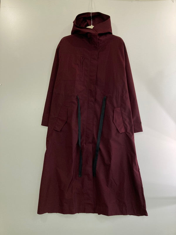 【中古美品】【レディース】 ROSE BUD ローズバッド バックプリーツフーデッドコート 600-9220021 アウター 170-240430-yn-24-min サイズ：F カラー：ボルドー 万代Net店