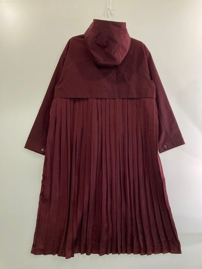 【中古美品】【レディース】 ROSE BUD ローズバッド バックプリーツフーデッドコート 600-9220021 アウター 170-240430-yn-24-min サイズ：F カラー：ボルドー 万代Net店