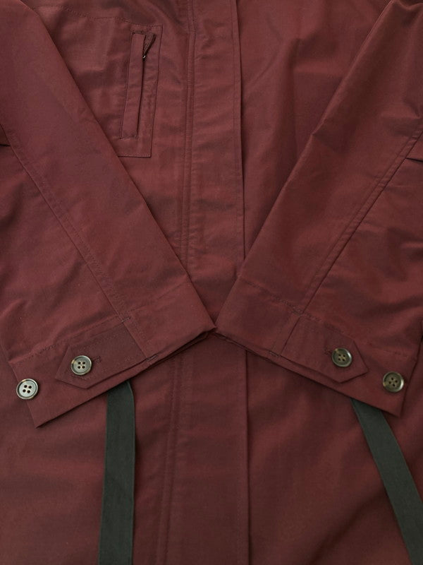 【中古美品】【レディース】 ROSE BUD ローズバッド バックプリーツフーデッドコート 600-9220021 アウター 170-240430-yn-24-min サイズ：F カラー：ボルドー 万代Net店