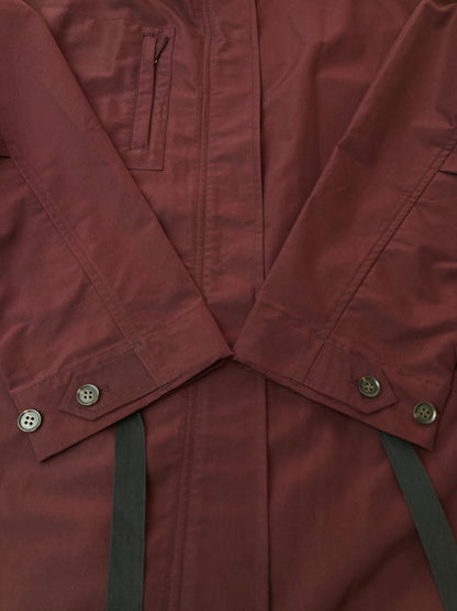 【中古美品】【レディース】 ROSE BUD ローズバッド バックプリーツフーデッドコート 600-9220021 アウター 170-240430-yn-24-min サイズ：F カラー：ボルドー 万代Net店