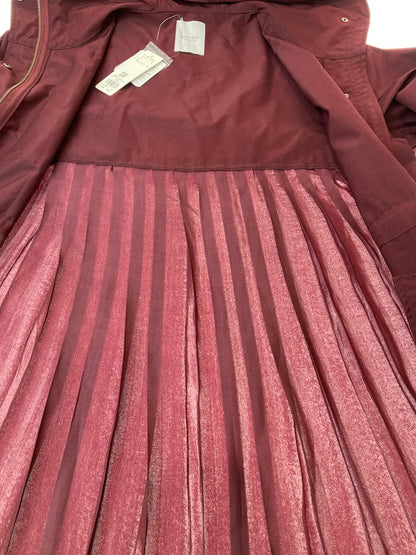 【中古美品】【レディース】 ROSE BUD ローズバッド バックプリーツフーデッドコート 600-9220021 アウター 170-240430-yn-24-min サイズ：F カラー：ボルドー 万代Net店