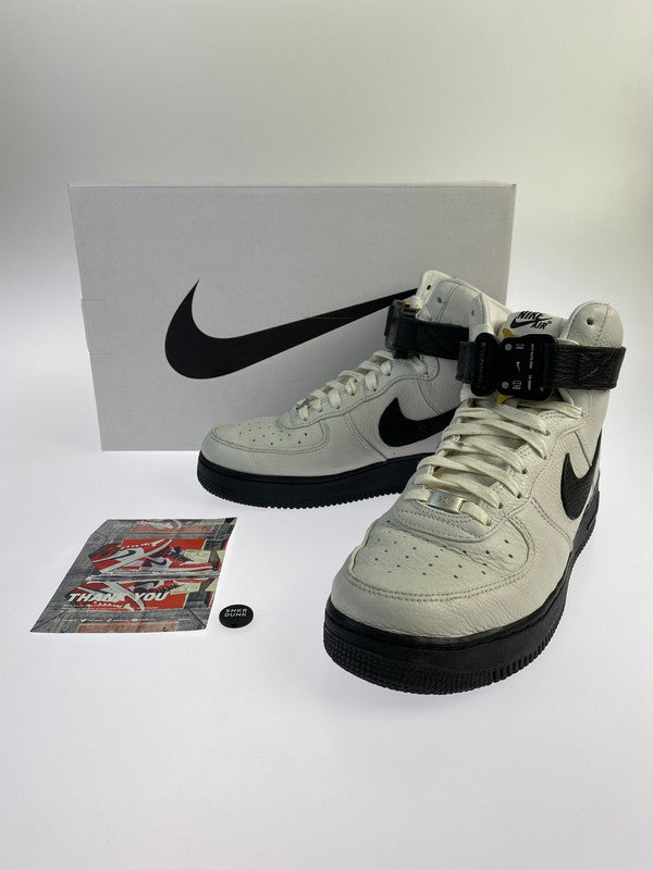 【中古品】【メンズ】 NIKE ナイキ AIR FORCE 1 HI CQ4018-101 エアフォース 1 スニーカー 靴 160-240412-yn-17-min サイズ：28.0cm US10 カラー：WHITE/BLACK-METALLIC SILVER 万代Net店