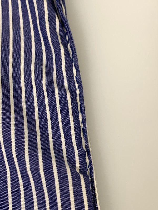 【中古品】【メンズ】  ISSEY MIYAKE COTTON LABEL STRIPE SHIRT イッセイミヤケ バンドカラーストライプシャツ 長袖シャツ トップス 140-240703-yn-05-min カラー：ブルー系/ホワイト 万代Net店