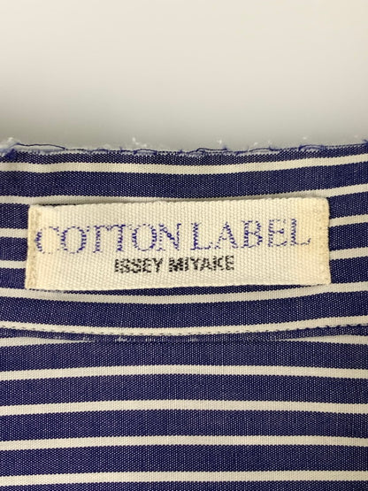 【中古品】【メンズ】  ISSEY MIYAKE COTTON LABEL STRIPE SHIRT イッセイミヤケ バンドカラーストライプシャツ 長袖シャツ トップス 140-240703-yn-05-min カラー：ブルー系/ホワイト 万代Net店