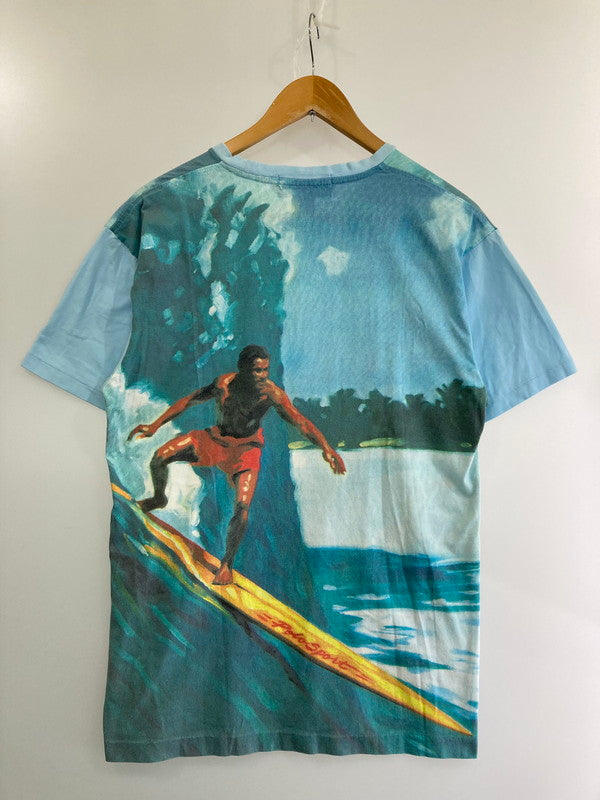 【中古品】【メンズ】 POLO SPORTS ポロスポーツ 90’s SURF OVP TEE サーフ プリントTシャツ 半袖Tシャツ トップス 146-240409-yn-25-min サイズ：M カラー：ライトブルー 万代Net店