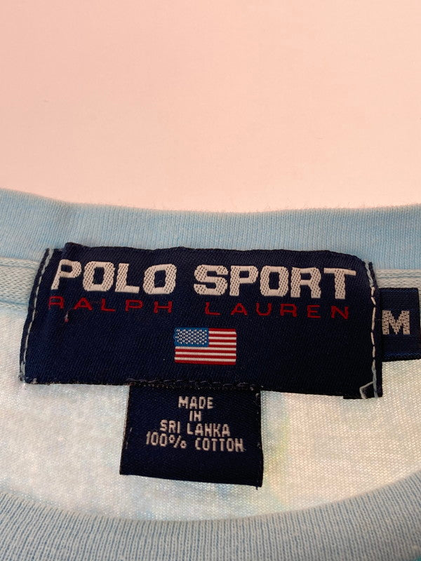 【中古品】【メンズ】 POLO SPORTS ポロスポーツ 90’s SURF OVP TEE サーフ プリントTシャツ 半袖Tシャツ トップス 146-240409-yn-25-min サイズ：M カラー：ライトブルー 万代Net店