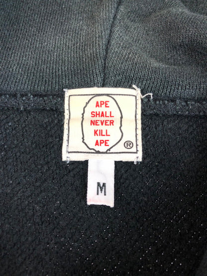【現状渡し品】【メンズ】 A BATHING APE アベイシングエイプ 90年代 ヴィンテージ ロゴ プルオーバー フーディー APEタグ BAPE CAFE パーカー トップス 142-251114-yy-03-tag サイズ：M カラー：ブラック 万代Net店