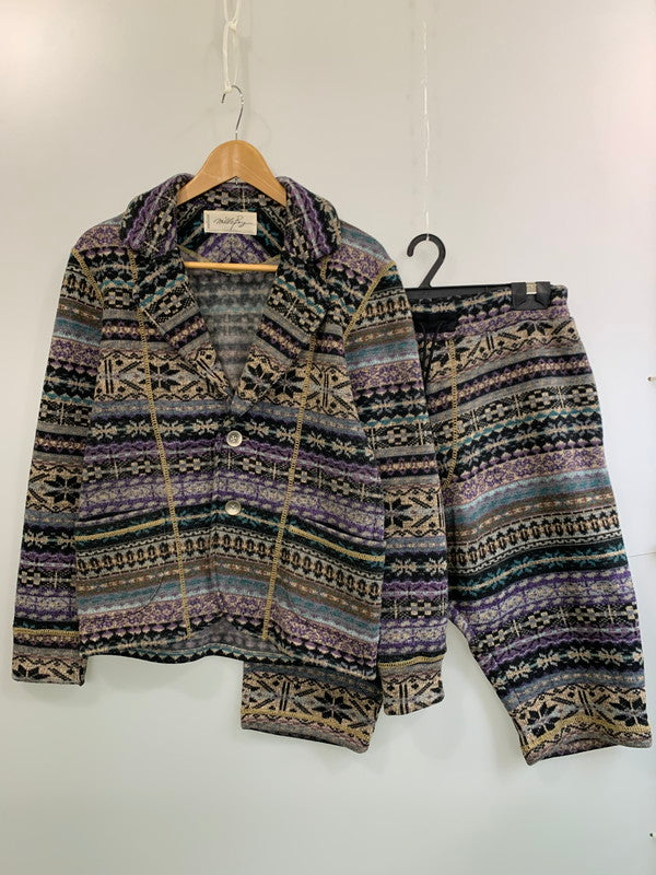 【中古品】【メンズ】 MILK BOY ミルクボーイ ネイティブ柄SET UP メンズ 140-260703-hu-30-min カラー：ブラック/ブラウン/パープル/ベージュ 万代Net店