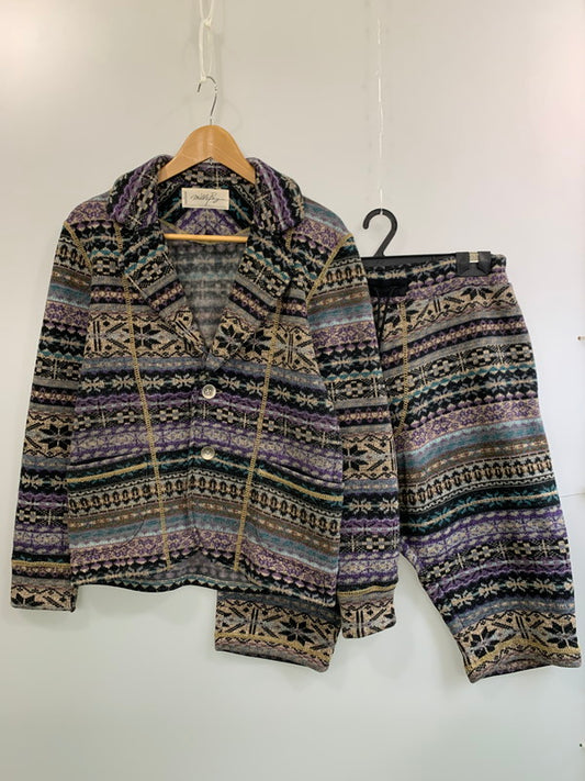 【中古品】【メンズ】 MILK BOY ミルクボーイ ネイティブ柄SET UP メンズ 140-260703-hu-30-min カラー：ブラック/ブラウン/パープル/ベージュ 万代Net店