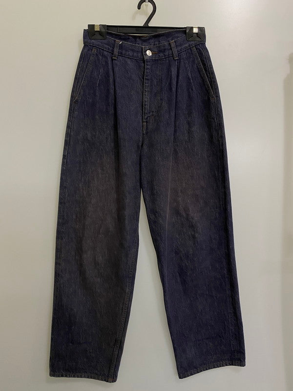 【中古品】【メンズ】  GRAPHPAPER COLORFAST DENIM 2 TUCKS PANTS GU193-40057B グラフペーパー デニム2タックパンツ ボトムス 151-240511-yn-09-min カラー：インディゴ 万代Net店