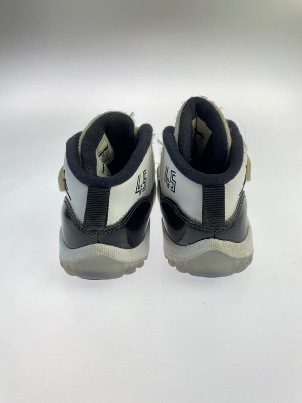 【中古品】【キッズ】 NIKE ナイキ AIR JORDAN 11 RETRO TD 378040-100 エアジョーダン11レトロ TD キッズスニーカー 靴 174-240416-jt-01-min サイズ：US 9C 15cm カラー：BLACK/WHITE 万代Net店