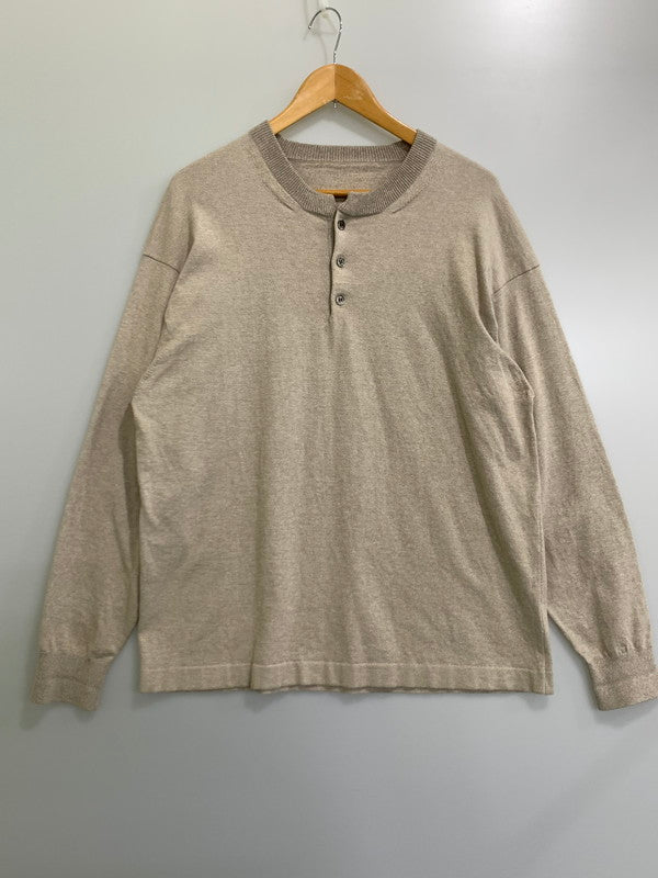 【中古品】【メンズ】 crepuscule クレプスキュール HENRY NECK L/S 2201-005 ヘンリーネック ロングスリーブ トップス 140-240703-yn-09-min サイズ：2 カラー：ベージュ 万代Net店