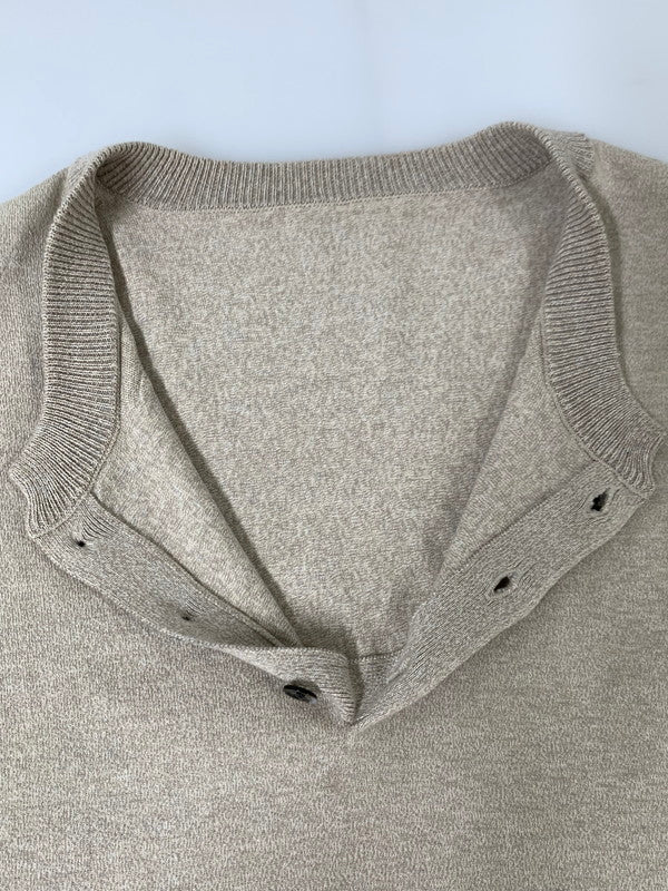 【中古品】【メンズ】 crepuscule クレプスキュール HENRY NECK L/S 2201-005 ヘンリーネック ロングスリーブ トップス 140-240703-yn-09-min サイズ：2 カラー：ベージュ 万代Net店