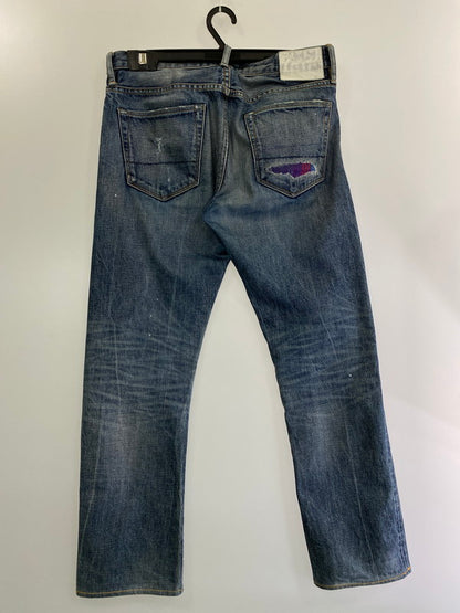 【中古品】【メンズ】  RON HERMAN DENIM DENIM PANTS 5220600581836 ロンハーマンデニム デニムパンツ USA製 ボトムス  152-240416-yn-03-min サイズ：W29/L33 カラー：インディゴ 万代Net店