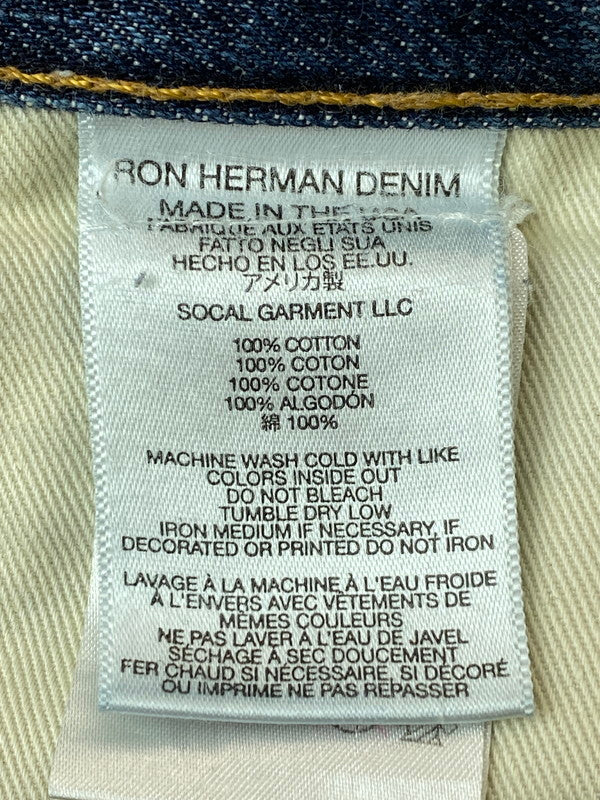 【中古品】【メンズ】  RON HERMAN DENIM DENIM PANTS 5220600581836 ロンハーマンデニム デニムパンツ USA製 ボトムス  152-240416-yn-03-min サイズ：W29/L33 カラー：インディゴ 万代Net店