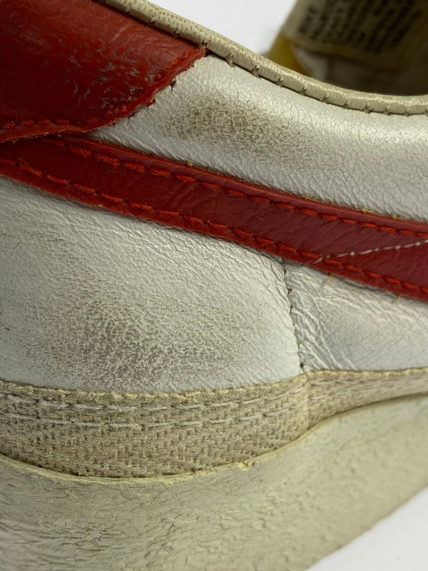 【中古品】【メンズ/レディース】 VINTAGE NIKE 70S BRUIN LEATHER 韓国製 観賞用 79年製 91202 SHI ヴィンテージ ナイキ ブルインレザー スニーカー 靴 160-240415-jt-15-min サイズ：6 カラー：ホワイト／レッド 万代Net店