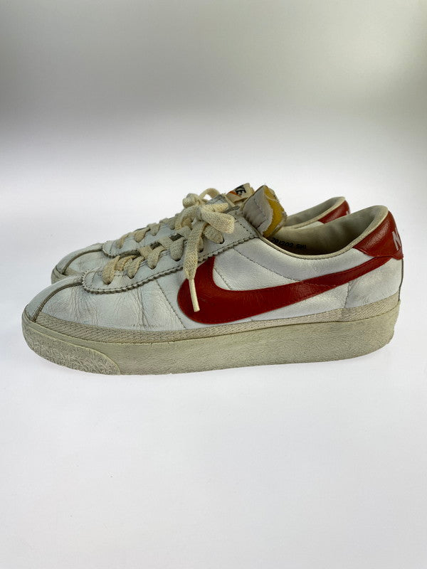 【中古品】【メンズ/レディース】 VINTAGE NIKE 70S BRUIN LEATHER 韓国製 観賞用 79年製 91202 SHI ヴィンテージ ナイキ ブルインレザー スニーカー 靴 160-240415-jt-15-min サイズ：6 カラー：ホワイト／レッド 万代Net店