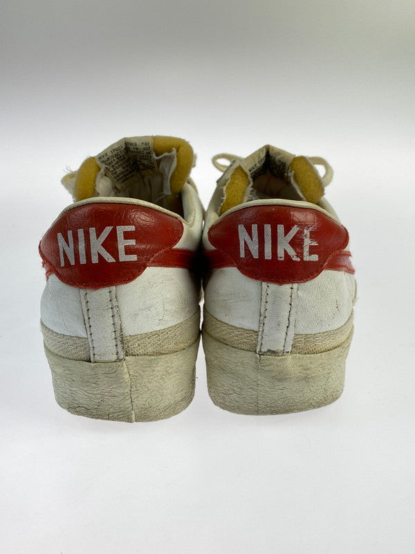 【中古品】【メンズ/レディース】 VINTAGE NIKE 70S BRUIN LEATHER 韓国製 観賞用 79年製 91202 SHI ヴィンテージ ナイキ ブルインレザー スニーカー 靴 160-240415-jt-15-min サイズ：6 カラー：ホワイト／レッド 万代Net店