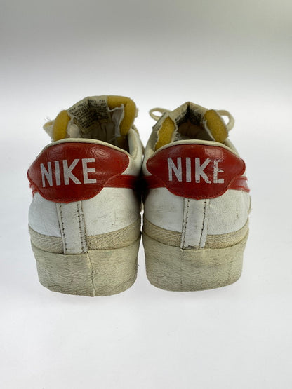 【中古品】【メンズ/レディース】 VINTAGE NIKE 70S BRUIN LEATHER 韓国製 観賞用 79年製 91202 SHI ヴィンテージ ナイキ ブルインレザー スニーカー 靴 160-240415-jt-15-min サイズ：6 カラー：ホワイト／レッド 万代Net店