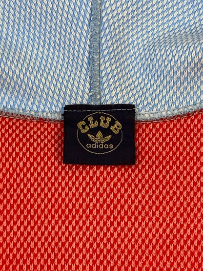 【中古品】【メンズ】 CLUB ADIDAS クラブ アディダス ACB-396 デサント期 80S HALF ZIP PARKA 1980年代 ハーフジップパーカー メンズ パーカー トップス 146-260410-KS-10-min カラー：レッド/ライトブルー 万代Net店