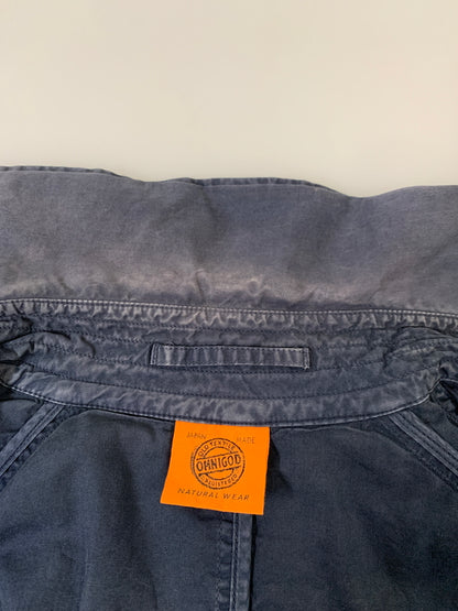 【中古品】【メンズ】 OMNIGOD オムニゴッド NCインディゴミリタリーコート 58-593T メンズ アウター ジャケット 145-260704-hu-08-min サイズ：2 カラー：ネイビー 万代Net店