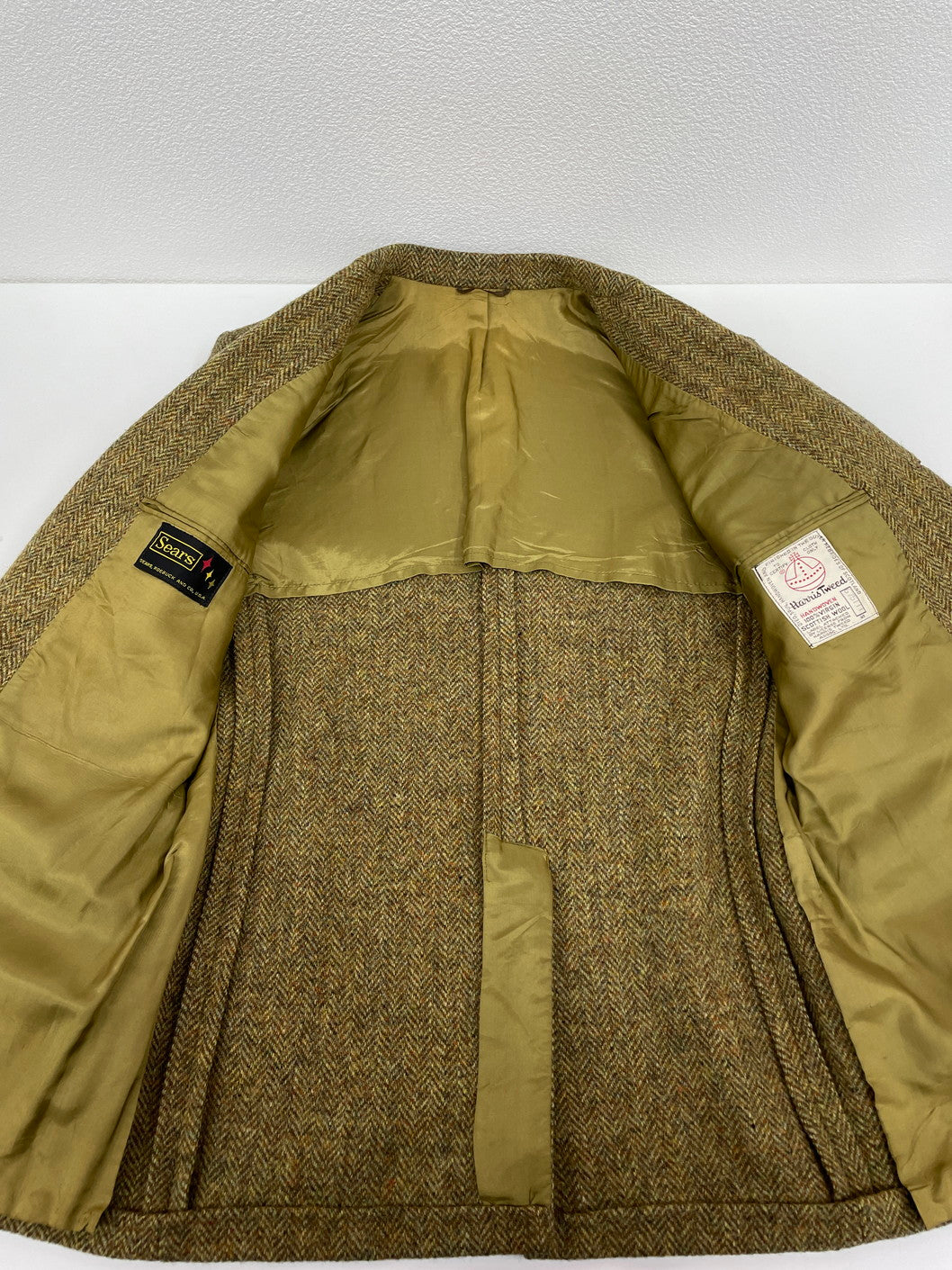 【中古品】【メンズ】 HARRIS TWEED ハリスツイード SEARS 60’S TAILORRED JACKET テーラードジャケット 146-250119-NK-15-yok カラー：ブラウン系 万代Net店