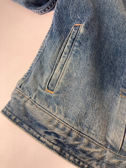 【中古品】【レディース】 UPPER HIGHTS DENIM JACKET 187701 アッパーハイツ デニムジャケット アウター 170-240424-yn-19-min サイズ：1 カラー：インディゴ 万代Net店