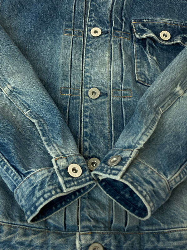 【中古品】【レディース】 UPPER HIGHTS DENIM JACKET 187701 アッパーハイツ デニムジャケット アウター 170-240424-yn-19-min サイズ：1 カラー：インディゴ 万代Net店