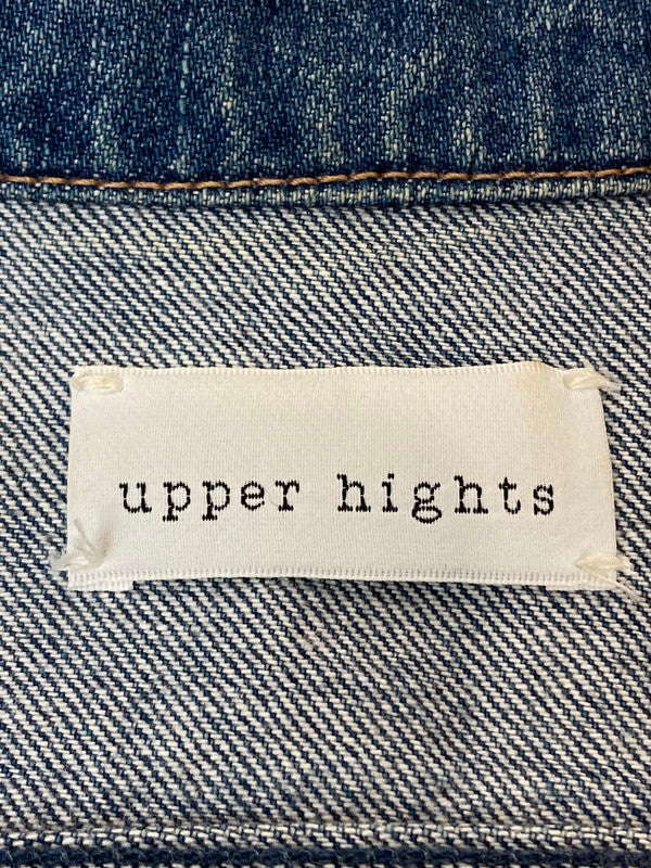 【中古品】【レディース】 UPPER HIGHTS DENIM JACKET 187701 アッパーハイツ デニムジャケット アウター 170-240424-yn-19-min サイズ：1 カラー：インディゴ 万代Net店
