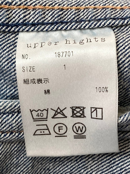 【中古品】【レディース】 UPPER HIGHTS DENIM JACKET 187701 アッパーハイツ デニムジャケット アウター 170-240424-yn-19-min サイズ：1 カラー：インディゴ 万代Net店