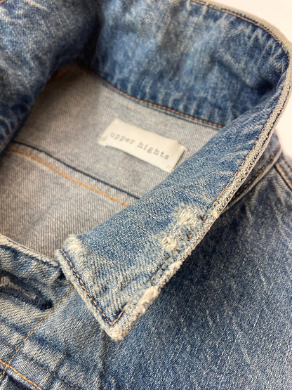 【中古品】【レディース】 UPPER HIGHTS DENIM JACKET 187701 アッパーハイツ デニムジャケット アウター 170-240424-yn-19-min サイズ：1 カラー：インディゴ 万代Net店