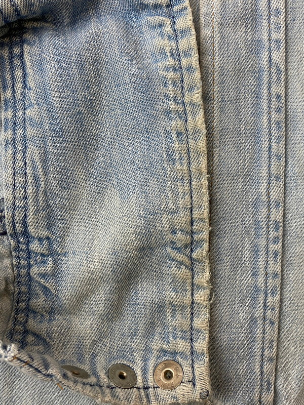 【現状渡し品】【メンズ】 Wrangler ラングラー USA製 70S DENIM WESTERN LS SHIRT デニムシャツ トップス 146-241010-ks-22-min サイズ：15 1/2・34 カラー：インディゴ 万代Net店