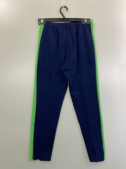 【中古品】【メンズ】 OLD PUMA オールド プーマ 80S TRACK PANT D-OS-1352 80年代 トラック パンツ ジャージ メンズ ボトムス 157-260615-em-35-min カラー：ネイビー/ライムグリーン 万代Net店