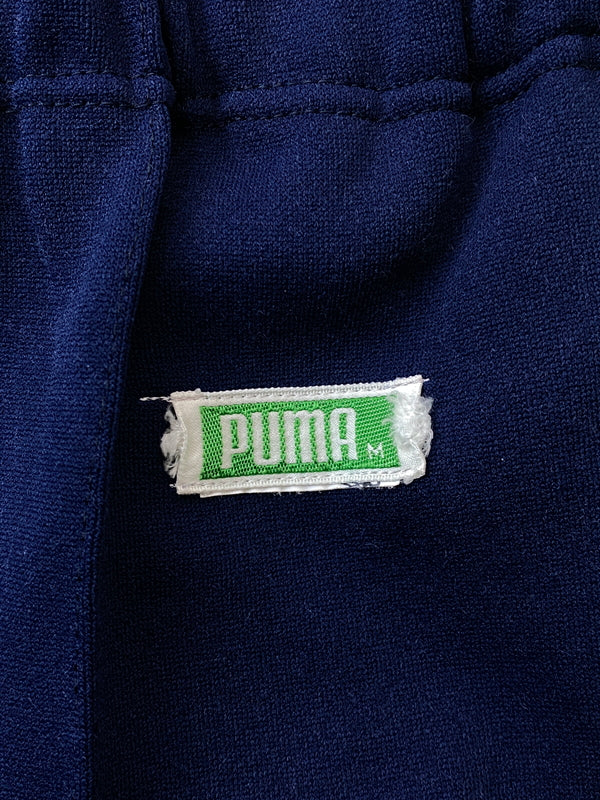 【中古品】【メンズ】 OLD PUMA オールド プーマ 80S TRACK PANT D-OS-1352 80年代 トラック パンツ ジャージ メンズ ボトムス 157-260615-em-35-min カラー：ネイビー/ライムグリーン 万代Net店