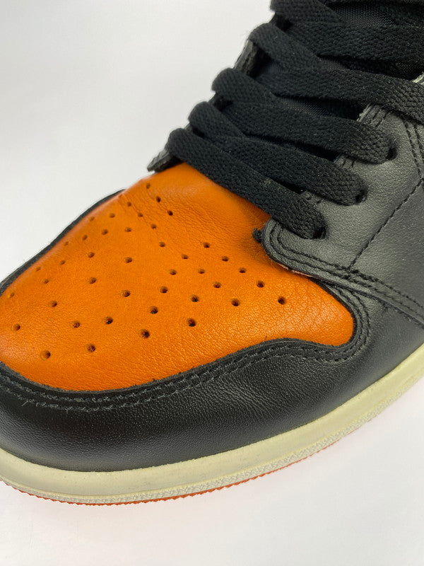 【中古品】【メンズ】 NIKE ナイキ AIR JORDAN 1 RETRO HIGH OG 555088-005 エア ジョーダン 1 レトロ ハイ オリジナル スニーカー 靴 160-240420-yn-01-min サイズ：27.0cm US9 カラー：BLACK/STARFISH-SAIL 万代Net店