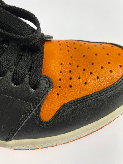 【中古品】【メンズ】 NIKE ナイキ AIR JORDAN 1 RETRO HIGH OG 555088-005 エア ジョーダン 1 レトロ ハイ オリジナル スニーカー 靴 160-240420-yn-01-min サイズ：27.0cm US9 カラー：BLACK/STARFISH-SAIL 万代Net店