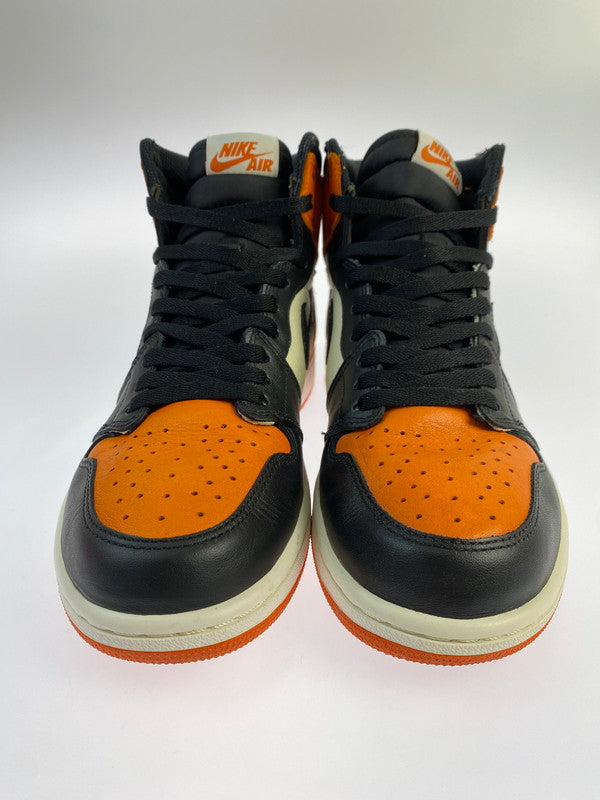 【中古品】【メンズ】 NIKE ナイキ AIR JORDAN 1 RETRO HIGH OG 555088-005 エア ジョーダン 1 レトロ ハイ オリジナル スニーカー 靴 160-240420-yn-01-min サイズ：27.0cm US9 カラー：BLACK/STARFISH-SAIL 万代Net店