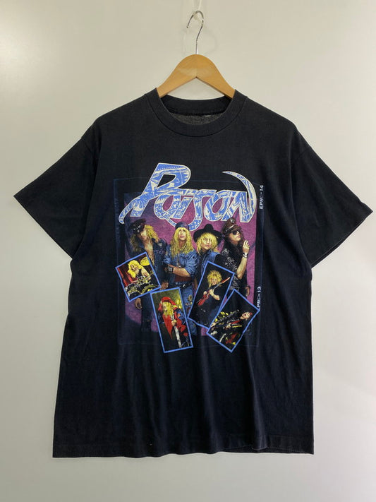 【中古品】【メンズ】  POISON ポイズン 80S ”OPEN UP AND SAY AHH” TEE メタルバンド Tシャツ バンT 146-240617-cn-15-min カラー：ブラック 万代Net店