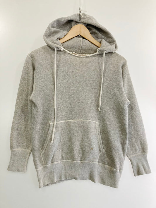 【中古品】【メンズ】  E＆W VINTAGE 60S PULLOVER HOODIE ヴィンテージ プルオーバーフーディー パーカー スゥェット 146-240425-jt-09-min サイズ：SMALL36-38 カラー：グレー 万代Net店